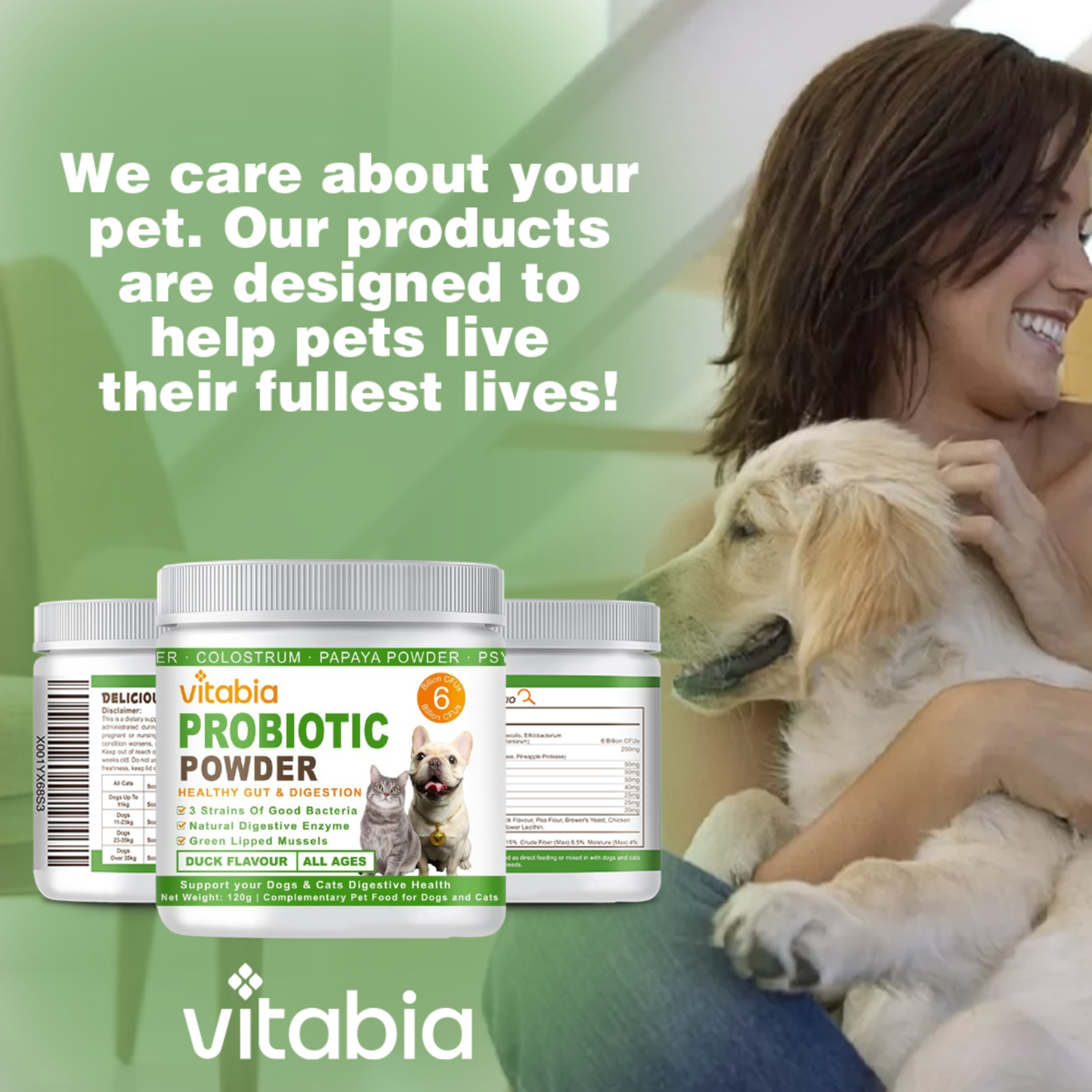 Probiotics Powder for Dogs & Cats – Daily Digestive Support