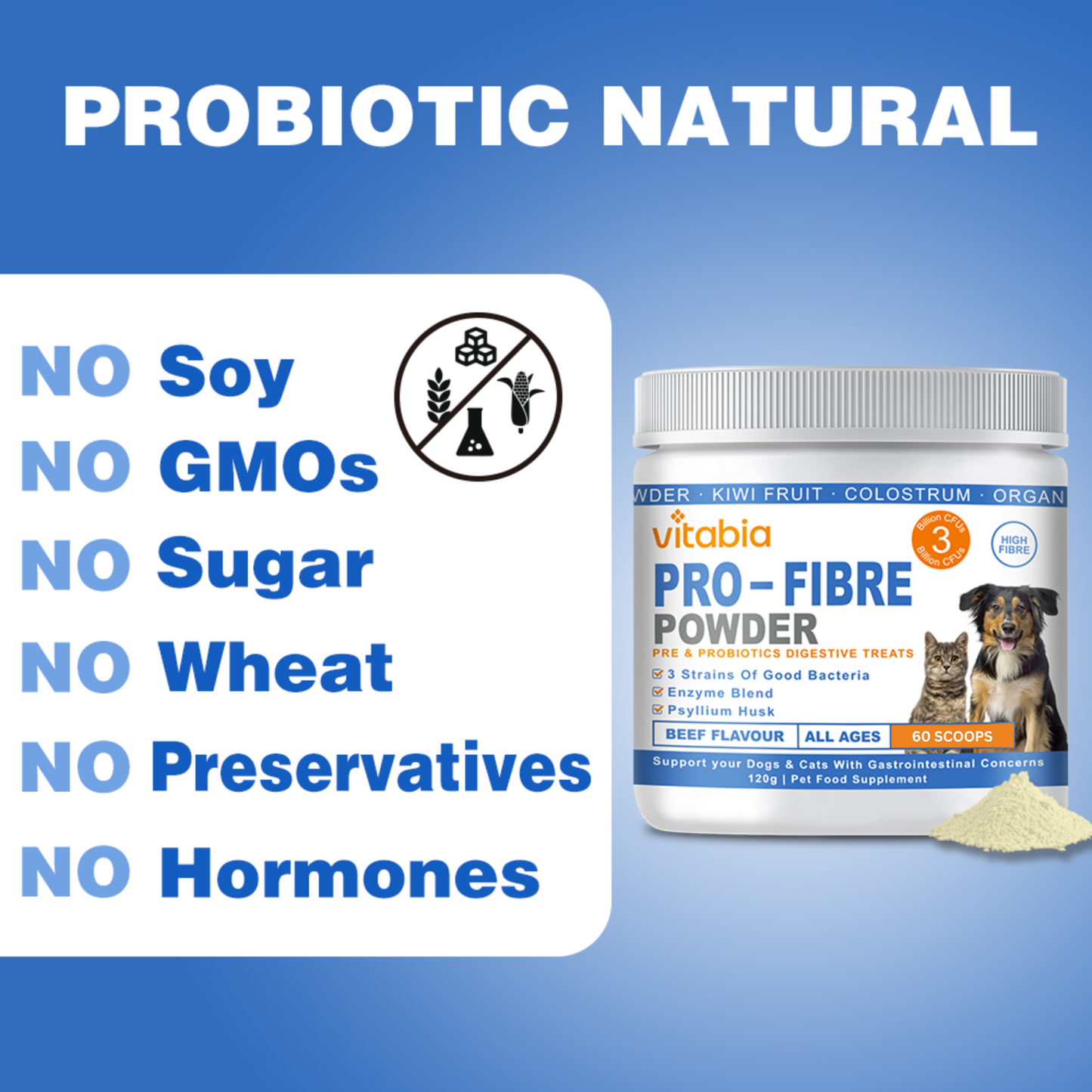 Pro Fibre Powder for Dogs & Cats