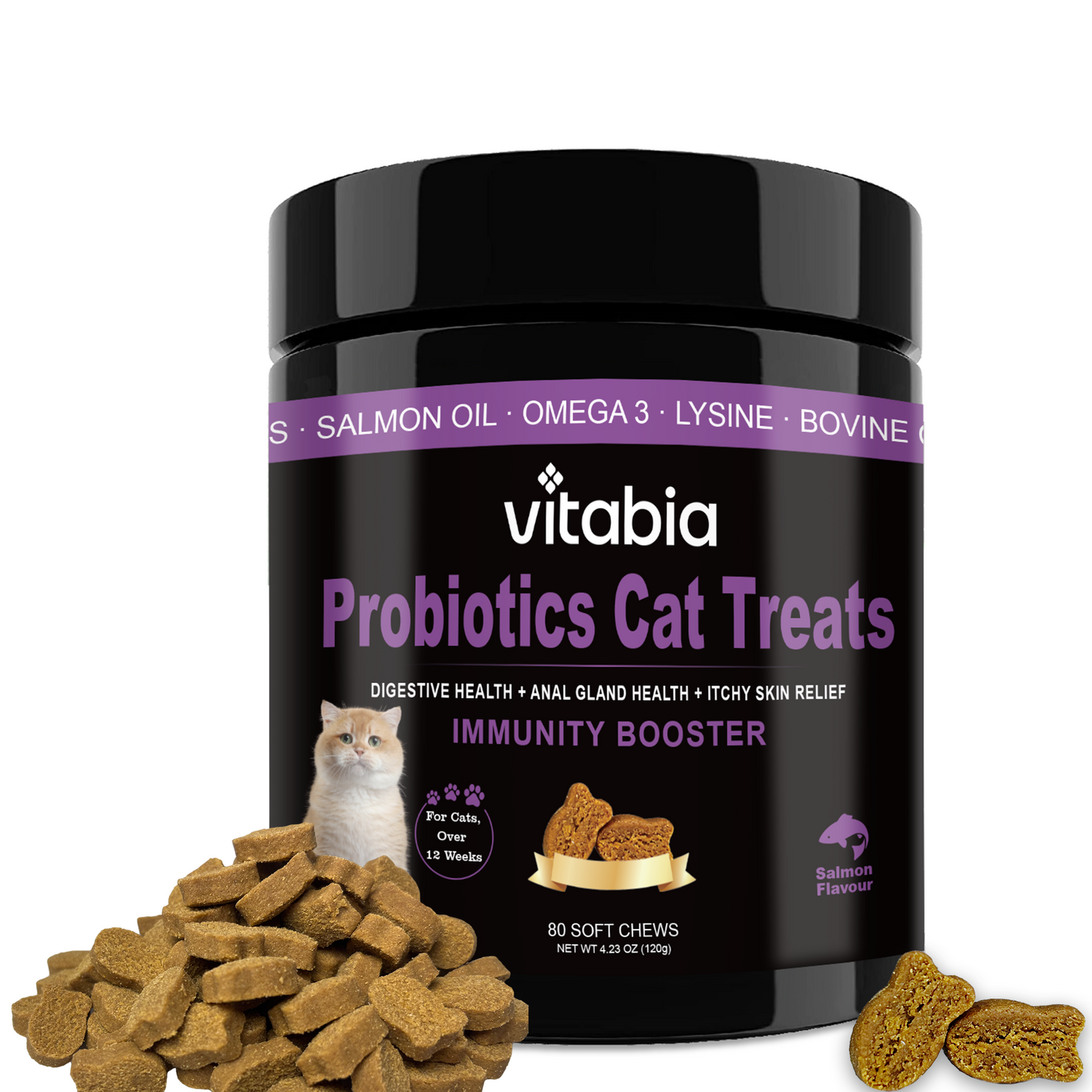 Probiotic Treats for Cats – Daily Gut & Skin Care