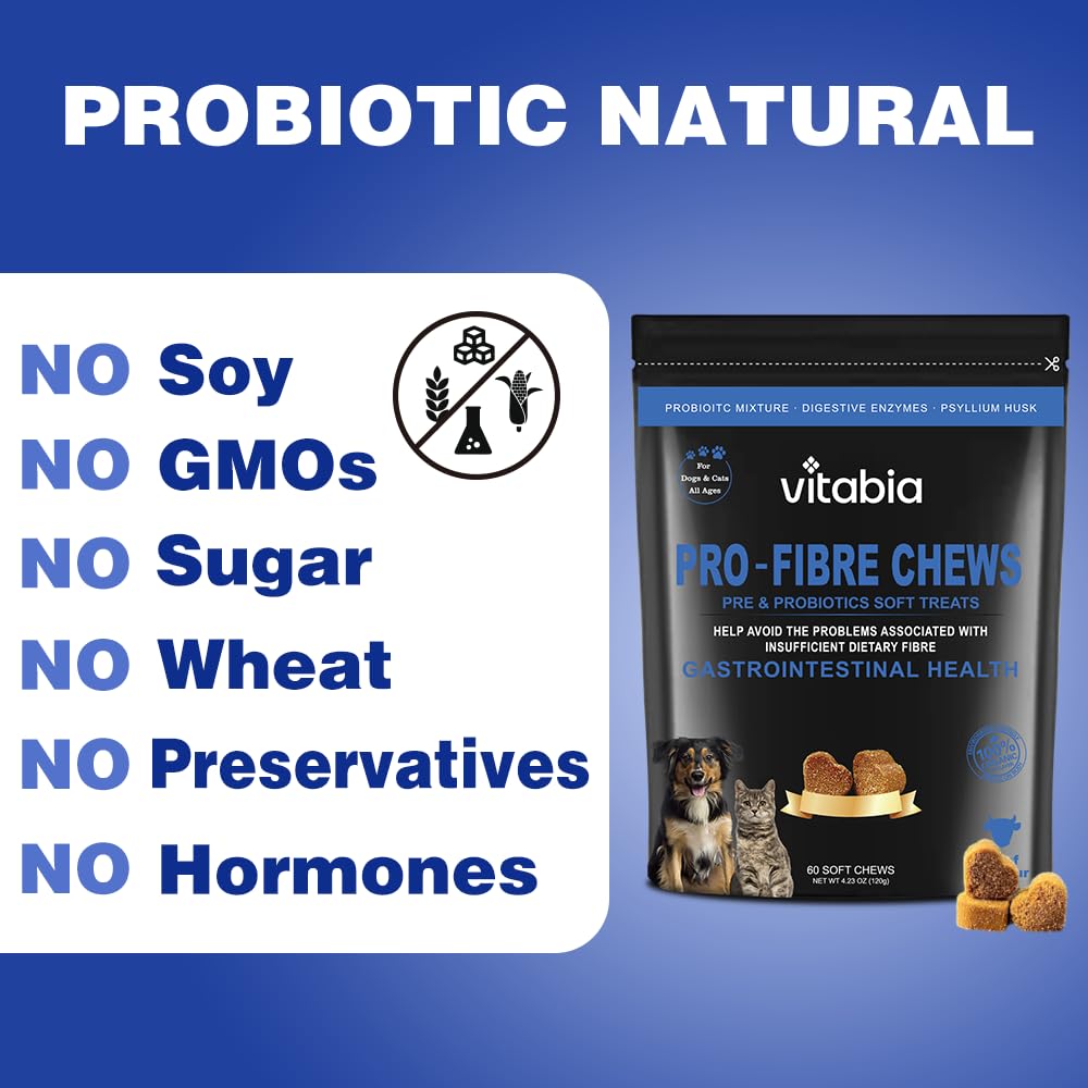 Pro Fibre Chews for Dogs & Cats – Natural Digestive Health Treats