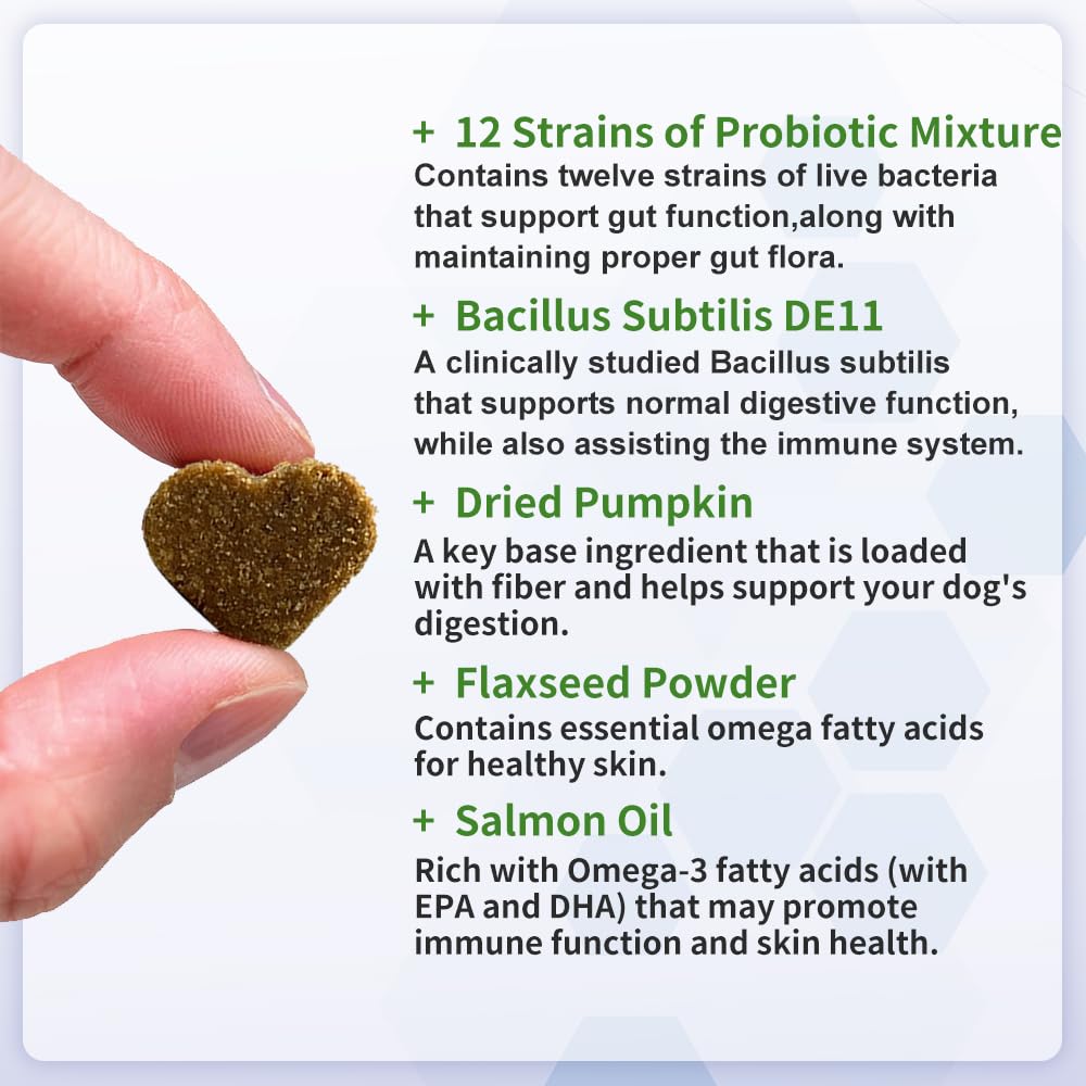 Probiotic Fibre Chews for Dogs – Daily Gut & Coat Support