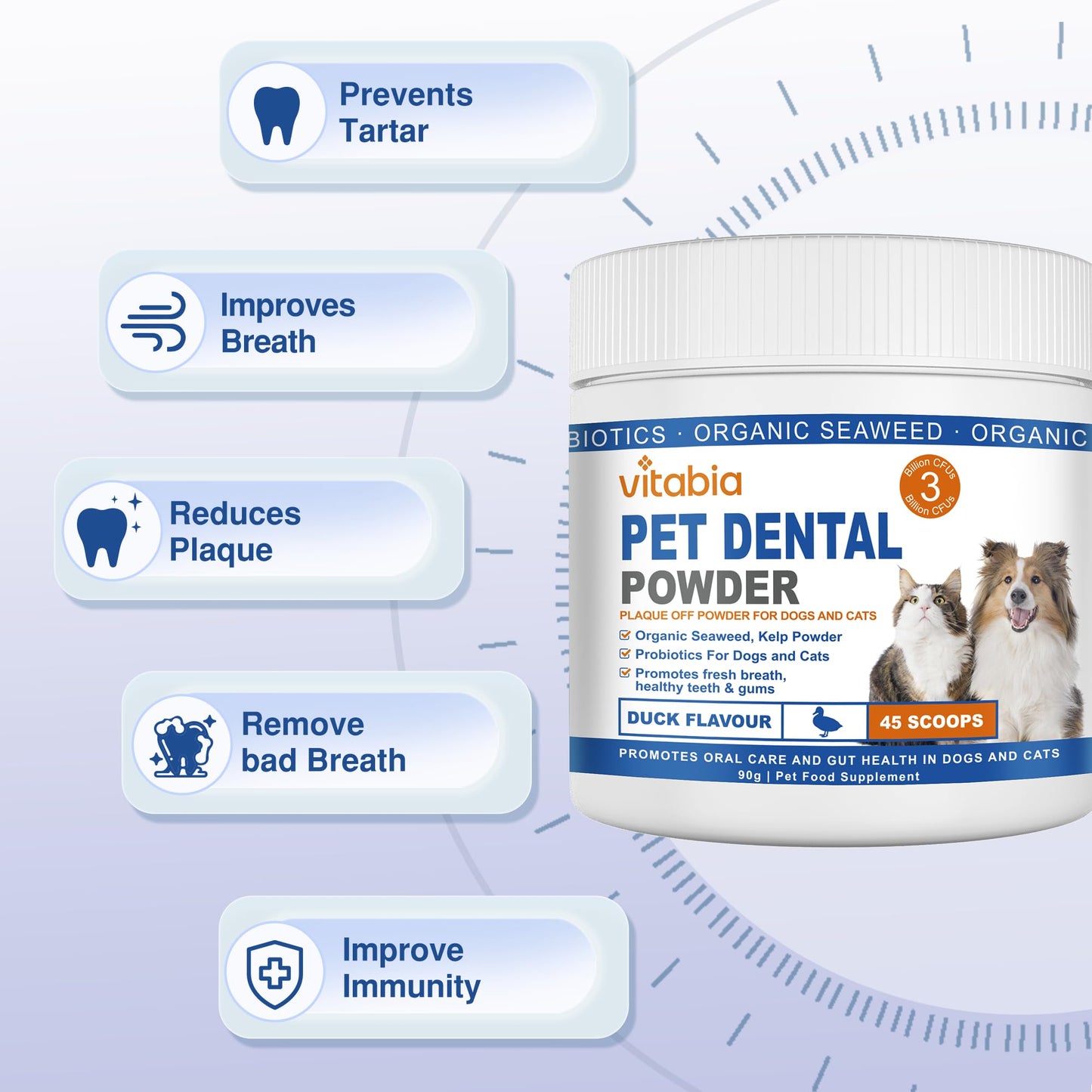 Plaque Off Powder for Dogs & Cats – Fresh Breath & Dental Care