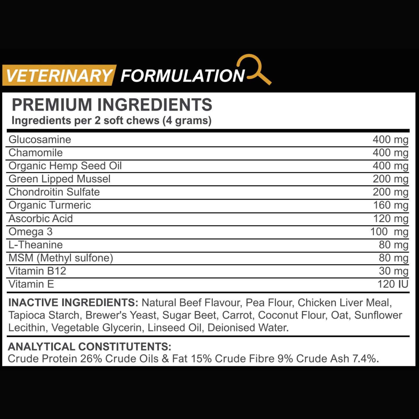 Joint Support Chews for Senior Dogs Natural Daily Chews