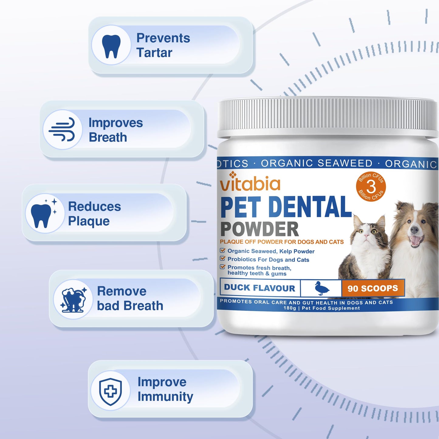 Plaque Off Powder for Dogs & Cats – Fresh Breath & Dental Care