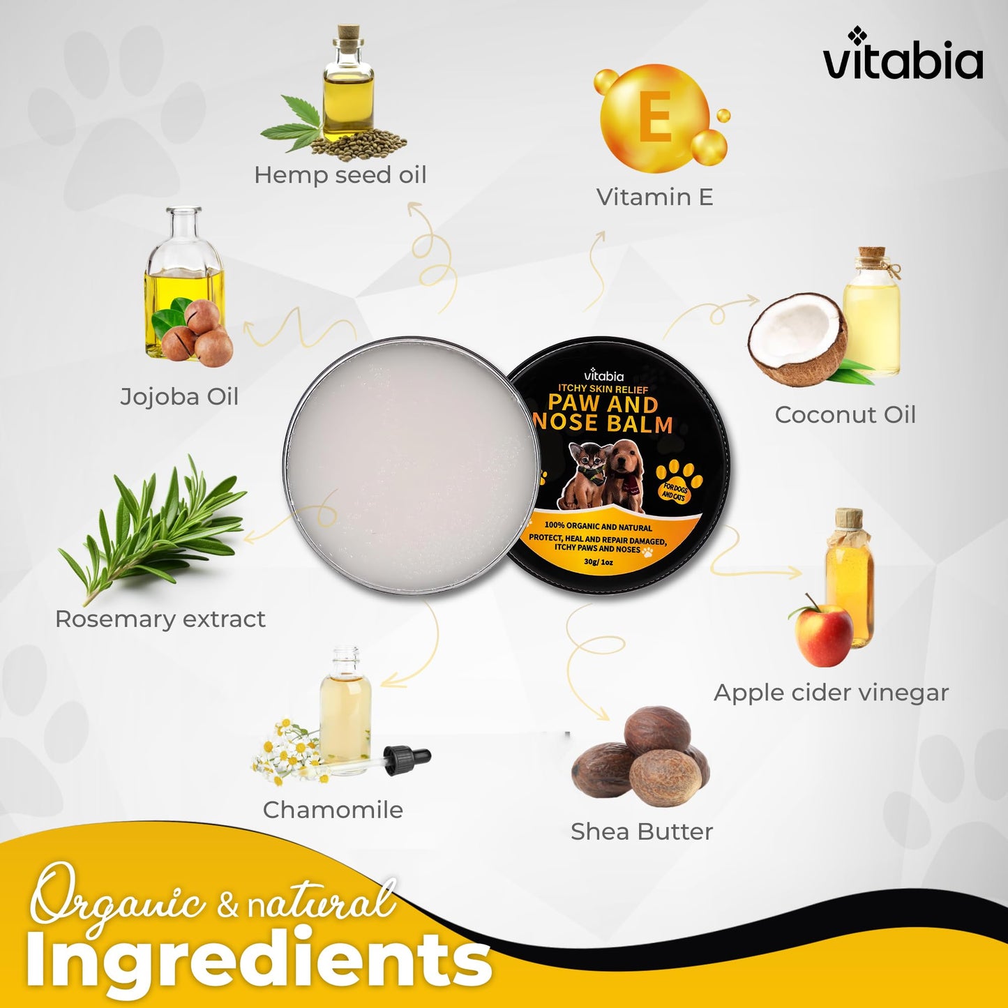 Cat & Dog Paw and Nose Balm – Natural Moisturizing Care