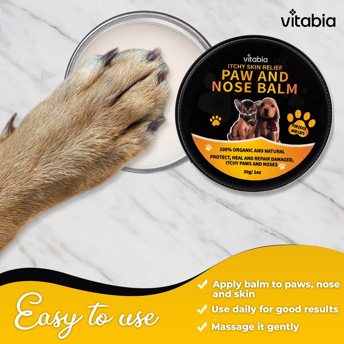 Cat & Dog Paw and Nose Balm – Natural Moisturizing Care