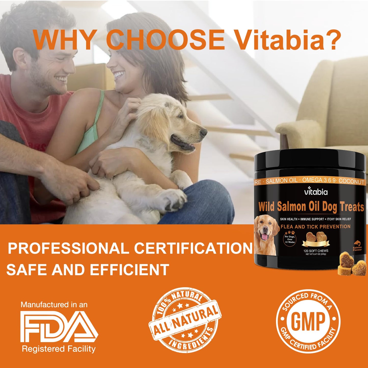 Wild Salmon Oil for Dogs Treats