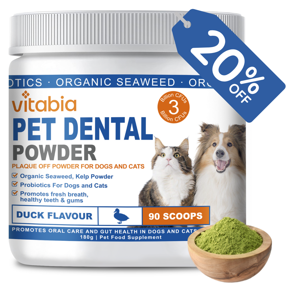 Plaque Off Powder for Dogs & Cats – Fresh Breath & Dental Care