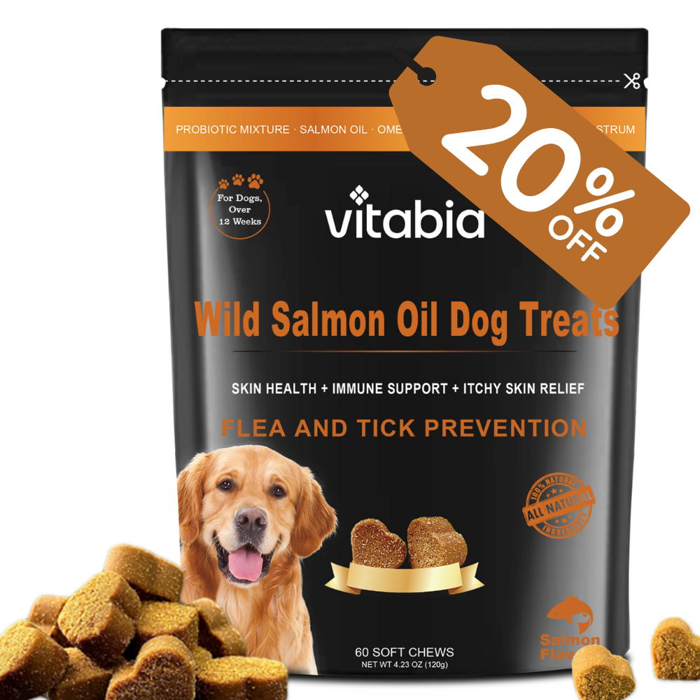Wild Salmon Oil Dog Chews – Skin, Coat & Digestive Support