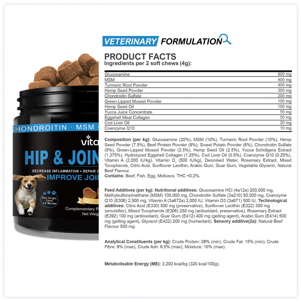 Hip and Joint Chews for Dogs – Mobility & Joint Support | Vitabia UK