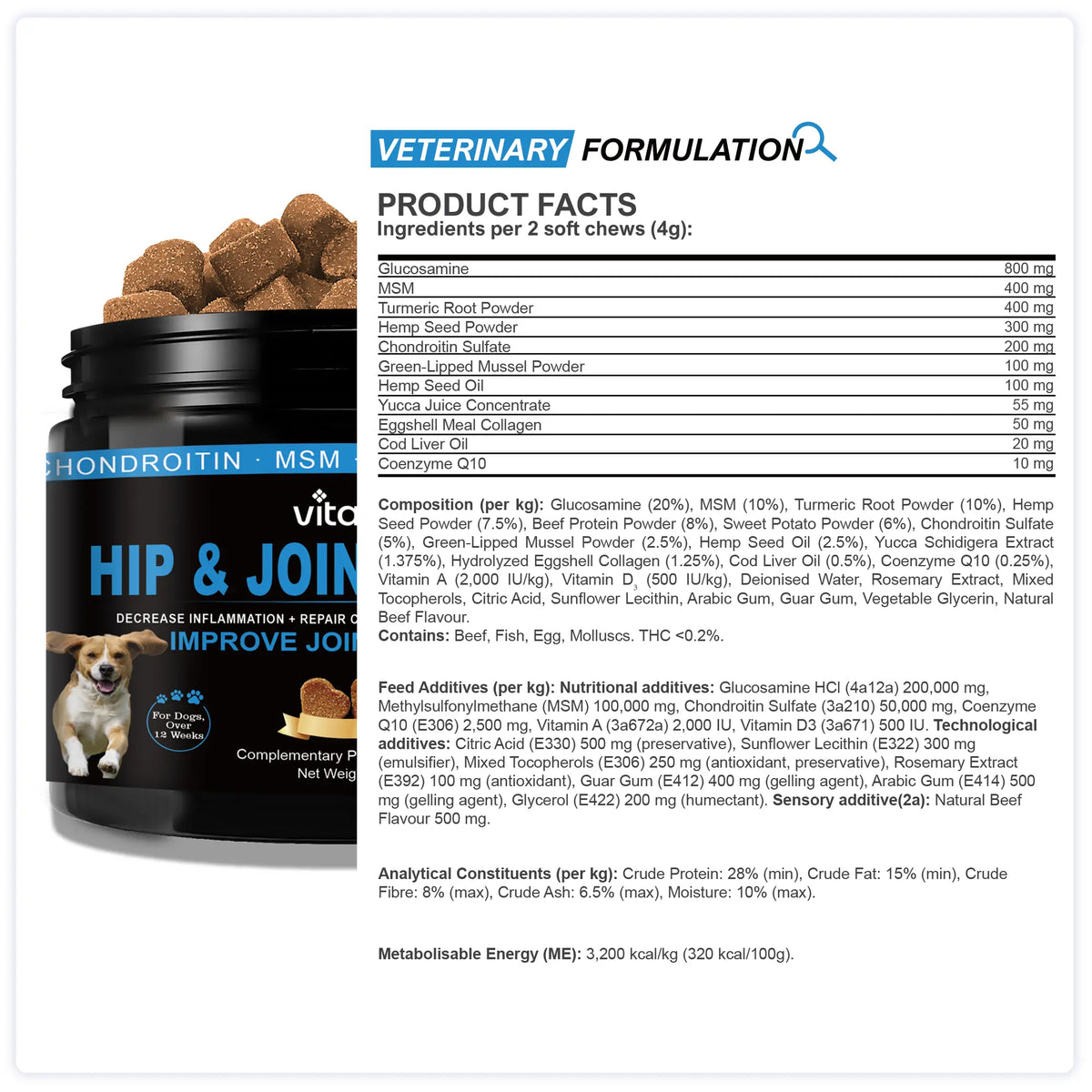 Hip and Joint Chews for Dogs – Mobility & Joint Support | Vitabia UK