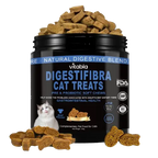 DigestiFibra Probiotics for Cats – Digestive Fibre Chews with Pumpkin & Prebiotics for Gut Health & Anal Gland Support | Vitabia UK