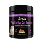 Probiotics for Cats with Lysine & Omega 3 – Skin, Coat, Digestive & Immune Support Soft Chews | Vitabia UK