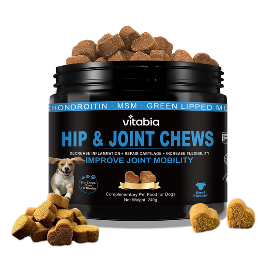 Joint Supplements for Dogs – Dog Joint Care with Glucosamine, Chondroitin, Green Lipped Mussel and Turmeric for Effective Dog Pain Relief