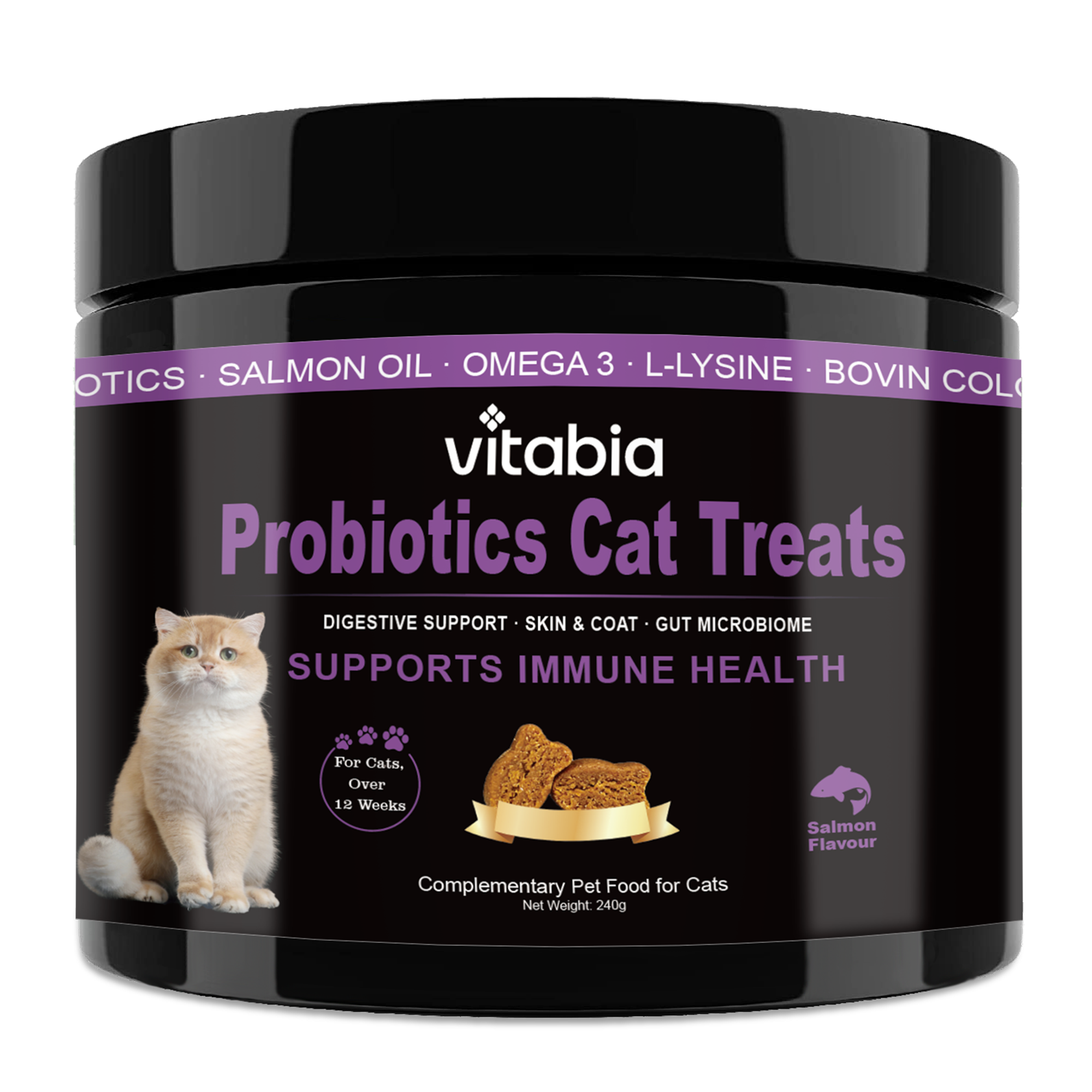 Probiotic Treats for Cats – Daily Gut & Skin Care