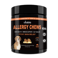 Dog Skin and Coat Support Chews – Omega 3 & Salmon Oil for Healthy Coat | Vitabia UK