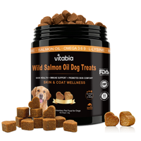 Salmon Oil Chews for Dogs – Omega 3, 6 & 9 Skin, Coat & Immune Support with Probiotics | Vitabia UK