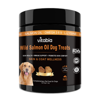 Salmon Oil Chews for Dogs – Omega 3, 6 & 9 Skin, Coat & Immune Support with Probiotics | Vitabia UK