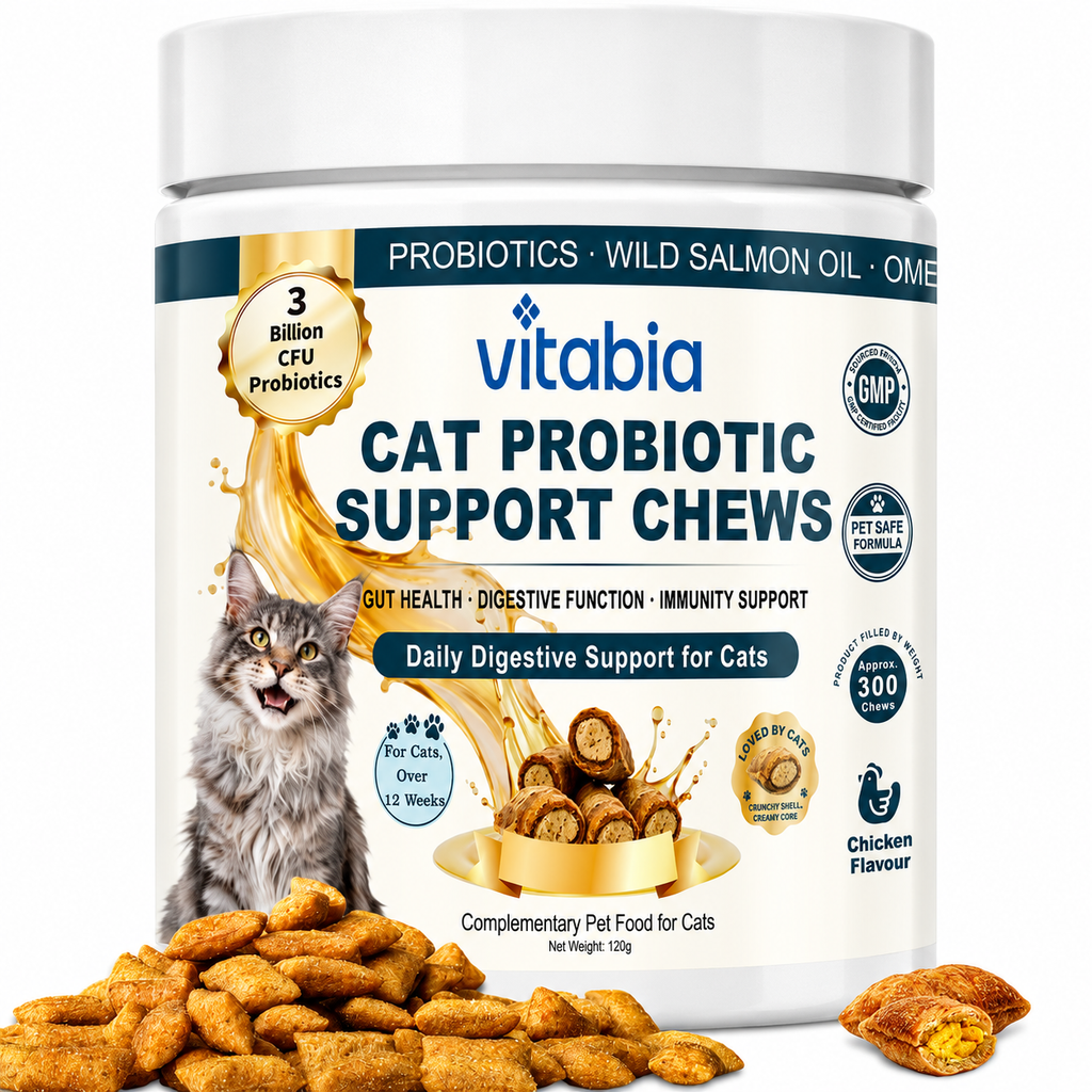 Vitabia Cat Probiotic Support Chews 120g Approx. 300 Chews Chicken Flavour