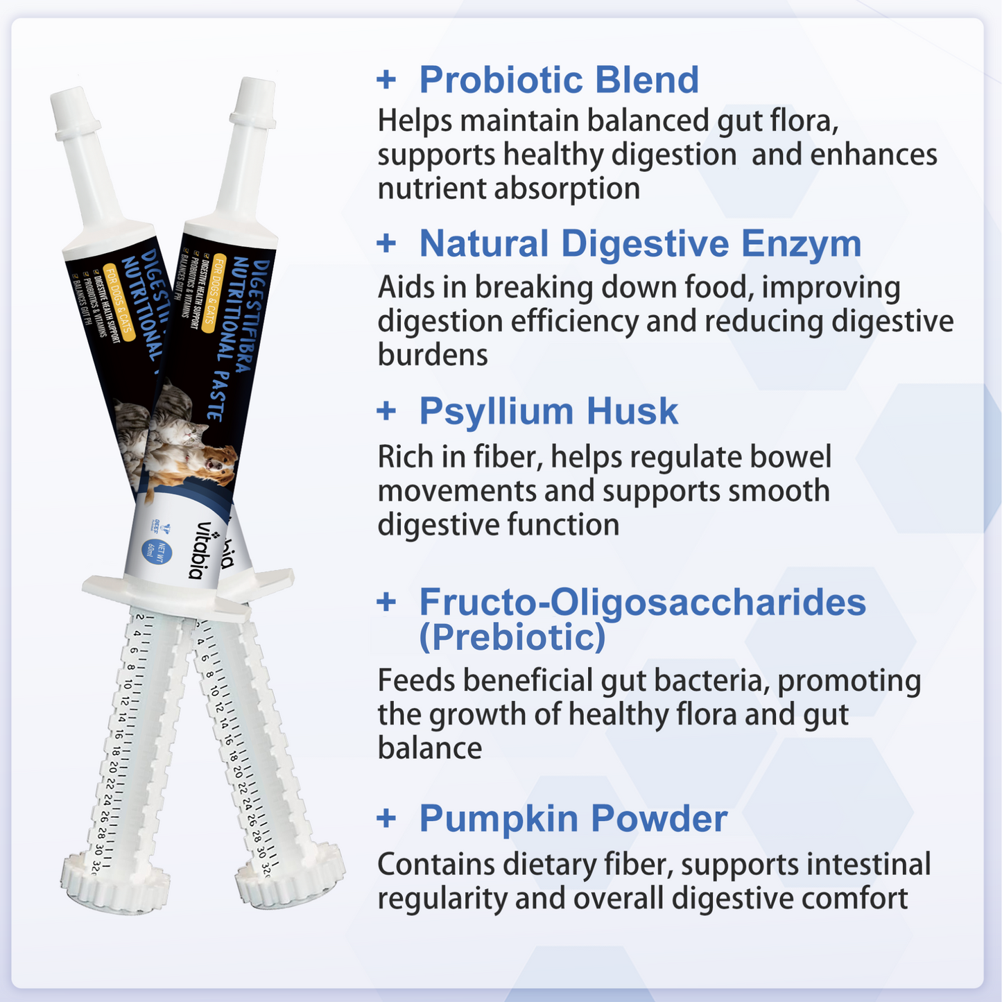 DigestiFibra Probiotic Paste for Dogs & Cats | Gut Health & Digestion Support