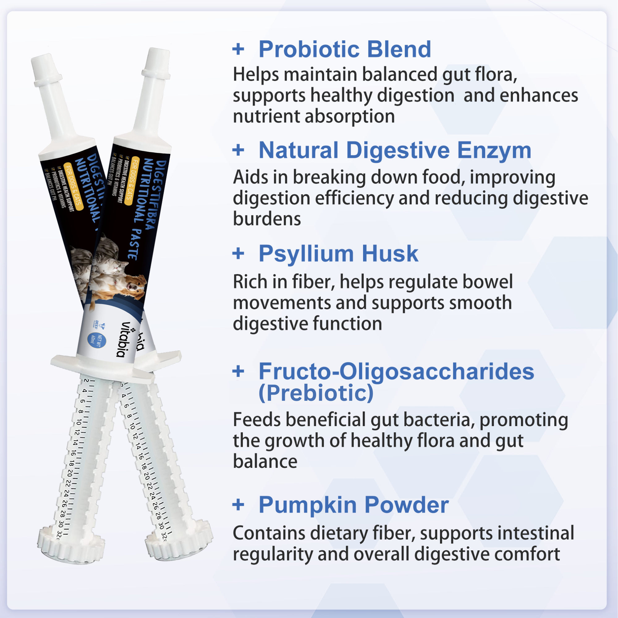 DigestiFibra Probiotic Paste for Dogs & Cats | Gut Health & Digestion Support