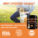 Dog Skin and Coat Support Chews – Omega 3 & Salmon Oil for Healthy Coat | Vitabia UK