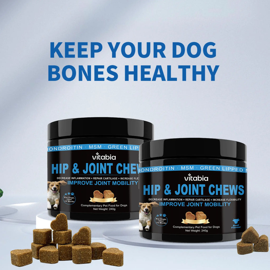 Joint Supplements for Dogs – Glucosamine & Green Lipped Mussel Chews | Vitabia UK