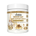 VITABIA Senior Cat Joint Support Chews | Glucosamine, Green-Lipped Mussel & Omega-3 | Chicken Flavour Crunchy Creamy Chews