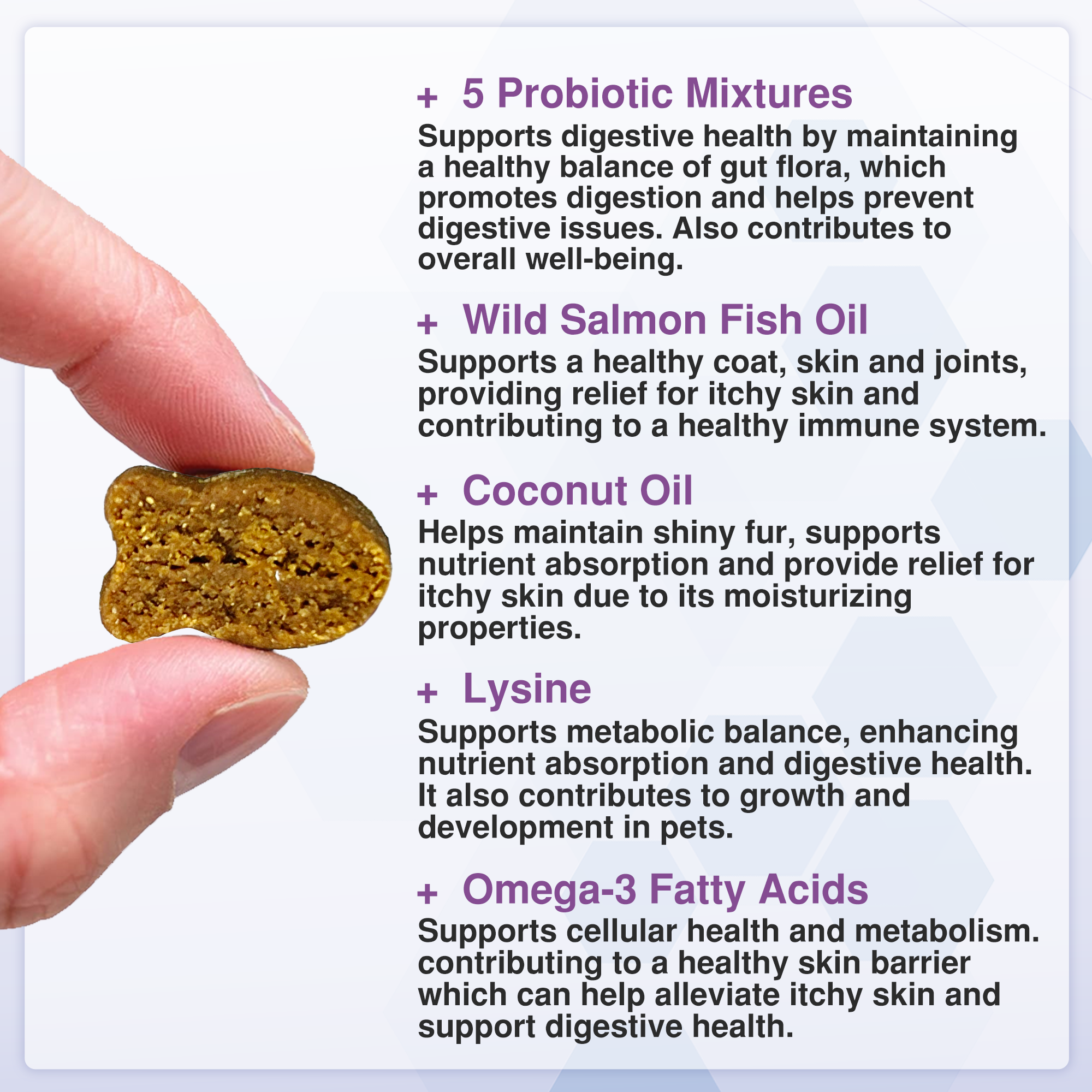 Probiotic Cat Treats – Allergy Relief, Digestive & Immune Support, for Cats & Kittens