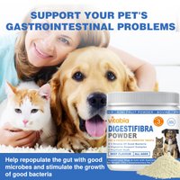 DigestiFibra Powder for Dogs & Cats – Natural Fibre Powder Supplement for Gut Health, Anal Glands & Scooting Relief – Prebiotic & Probiotic Digestive Treats – Fibre Supplement for Dogs & Cats
