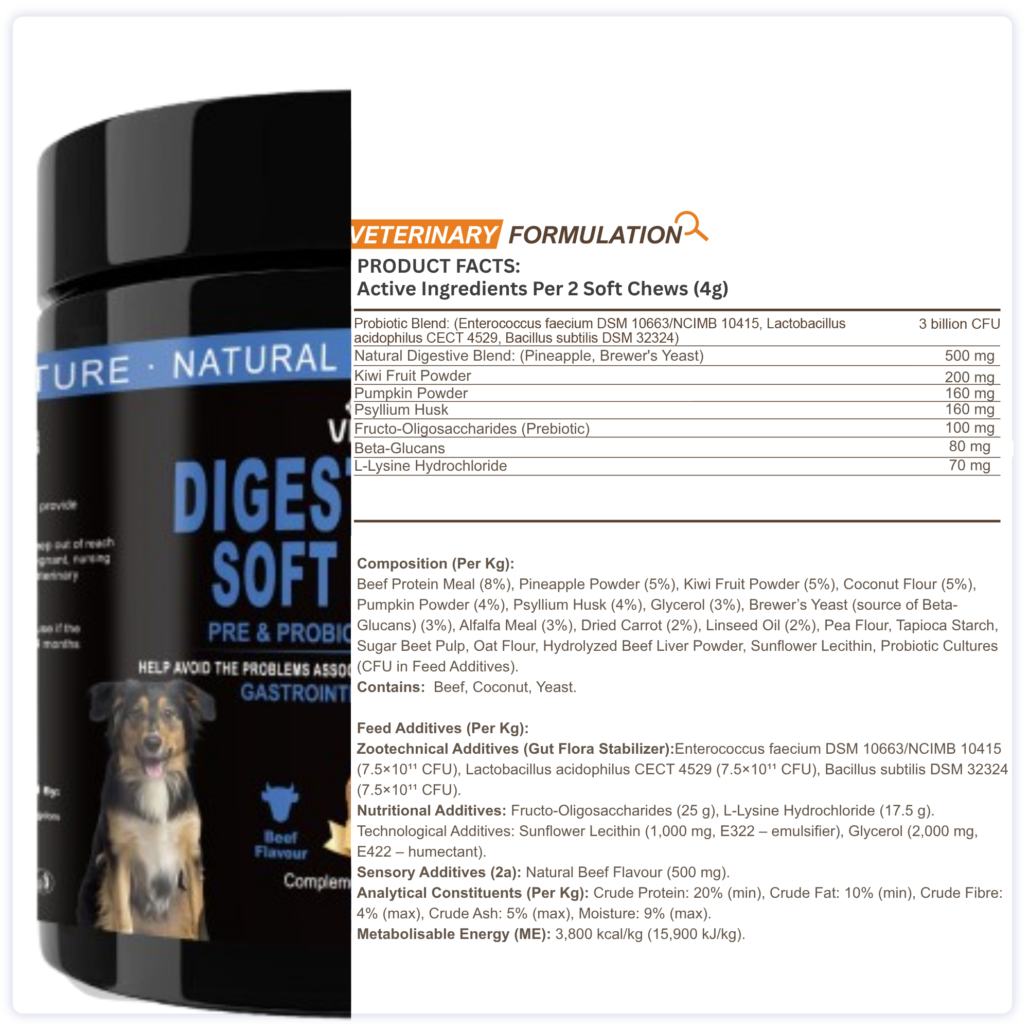 Fibre & Probiotic Chews for Dogs – Daily Digestive Support