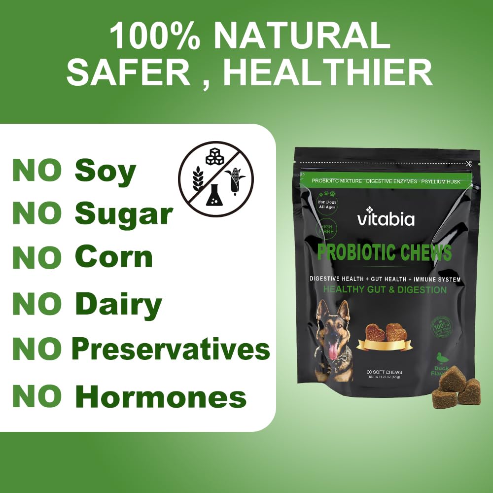 Probiotic Fibre Chews for Dogs – Gut & Anal Gland Support