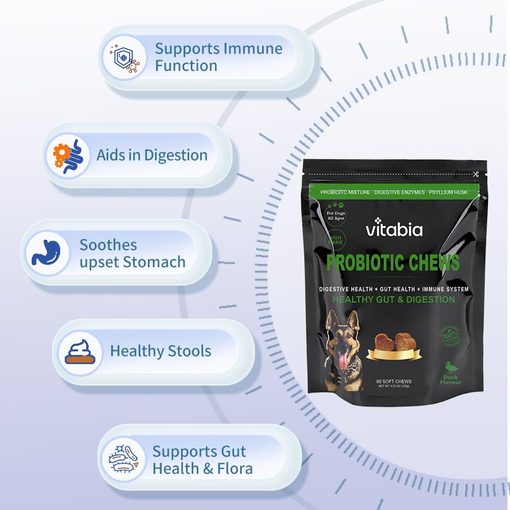 Probiotic Fibre Chews for Dogs – Gut & Anal Gland Support