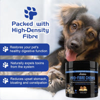 Pro Fibre Chews for Dogs & Cats – Natural Digestive Health Treats