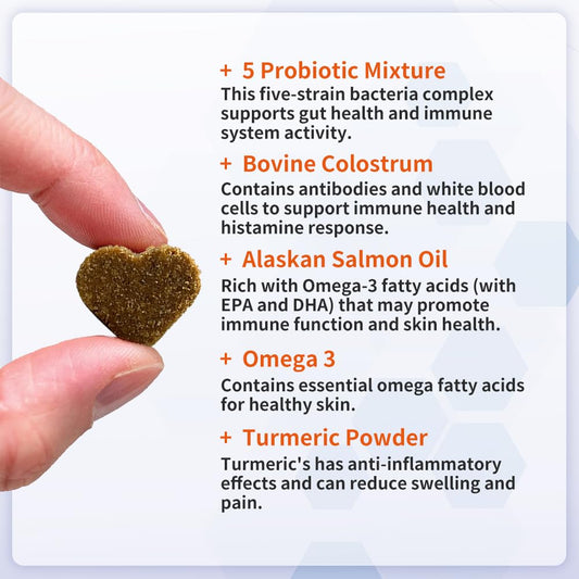 Dog Allergy Relief Chews – Itch & Skin Support Supplement