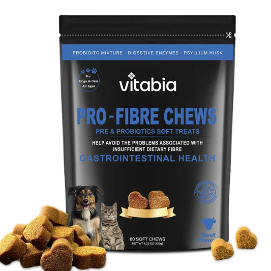 Pro Fibre Chews for Dogs & Cats – Natural Digestive Health Treats