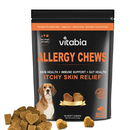 Dog Allergy Relief Chews – Itch & Skin Support Supplement