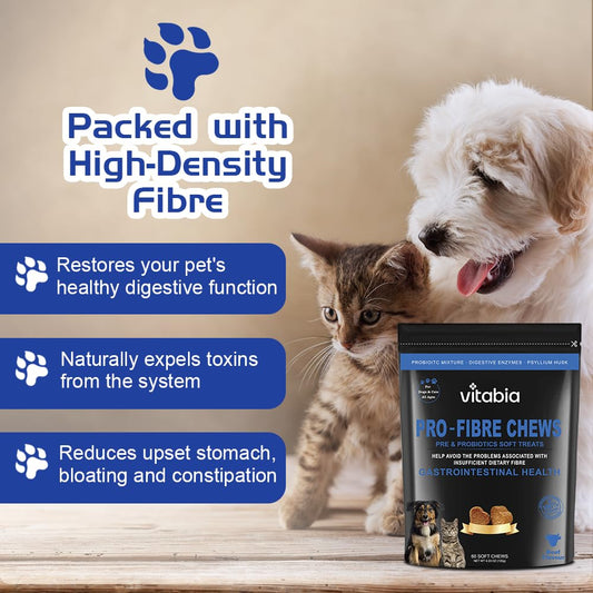 Pro Fibre Chews for Dogs & Cats – Natural Digestive Health Treats