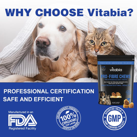 Pro Fibre Chews for Dogs & Cats – Natural Digestive Health Treats