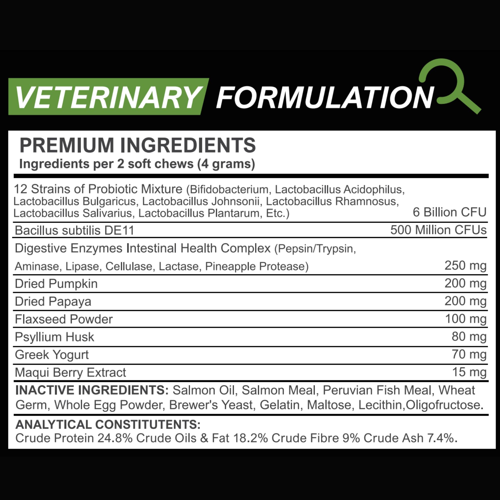 Probiotic Fibre Chews for Dogs – Gut & Anal Gland Support
