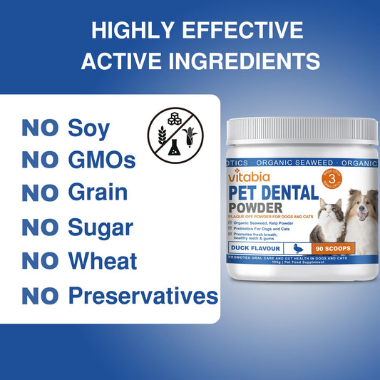 Plaque Off Powder For Dogs & Cats - Ideal for Oral Health