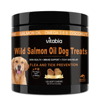 Wild Salmon Oil Dog Chews – Skin, Coat & Digestive Support