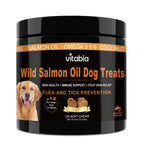 Salmon Oil for Dogs – Wild Omega 3 Skin & Coat Chews | Vitabia UK