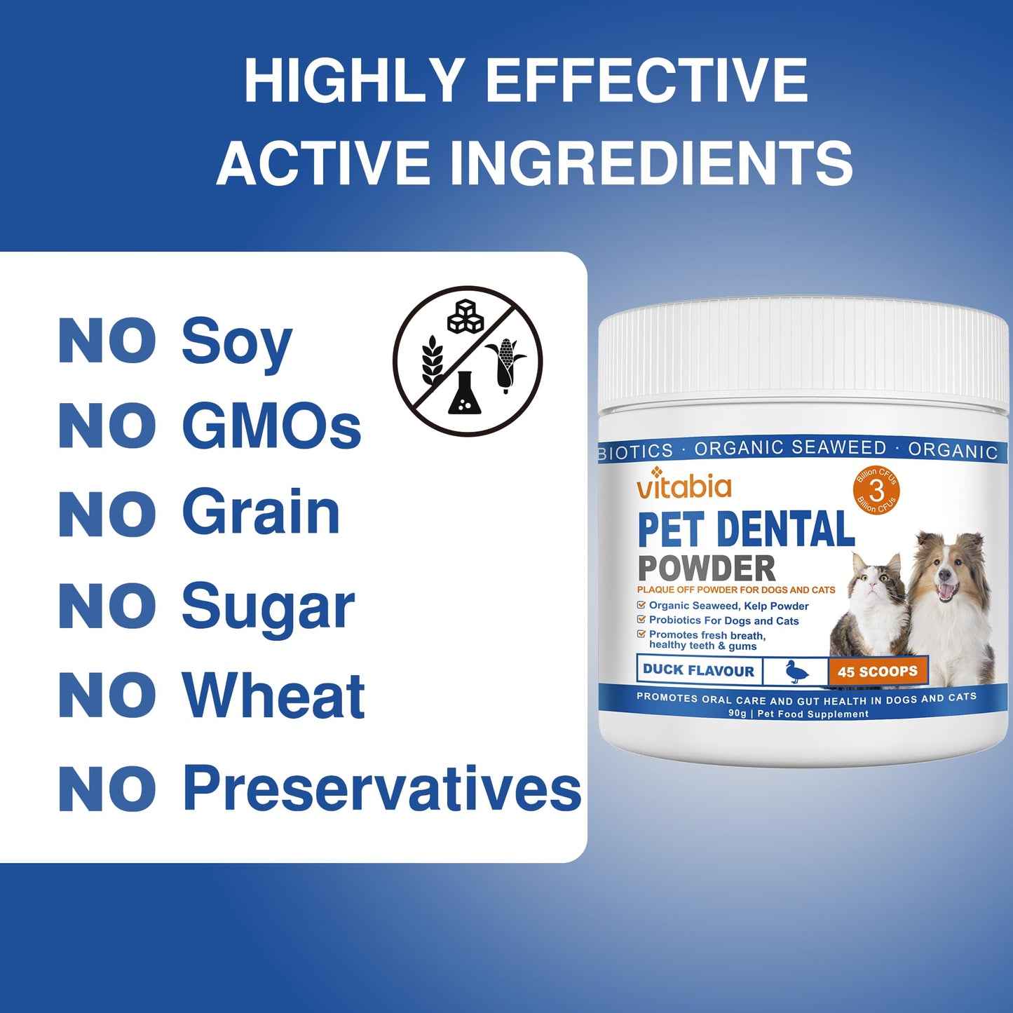 Plaque Off Powder For Dogs & Cats - Ideal for Oral Health