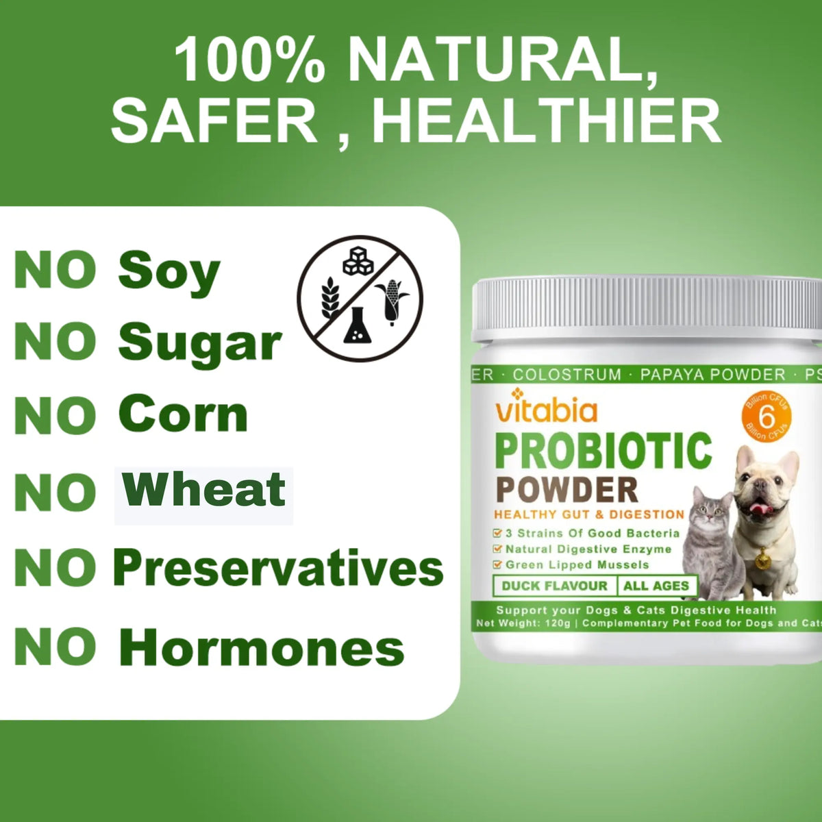 Probiotic Powder for Dogs and Cats – Digestive & Gut Health Support | Vitabia UK