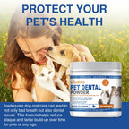 Plaque Off Powder for Dogs & Cats – Dental Care Support with Seaweed, Kelp & Probiotics | Vitabia UK