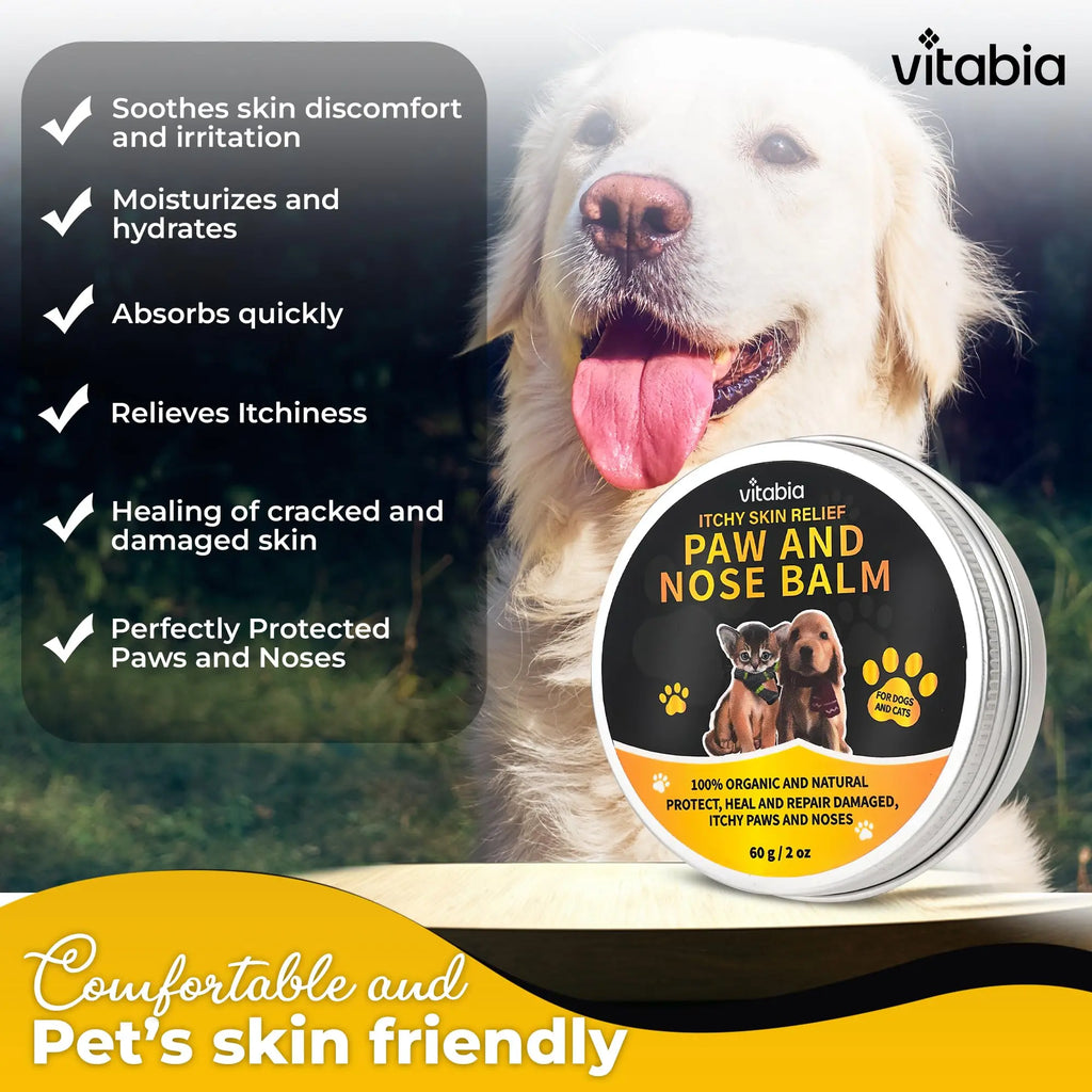 Dog and Cat Paw & Nose Balm – Natural Daily Skin Care | Vitabia UK