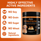 Salmon Oil Chews for Dogs – Omega 3, 6 & 9 Skin, Coat & Immune Support with Probiotics | Vitabia UK