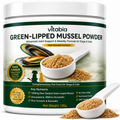 Green Lipped Mussel Powder for Dogs & Cats | 1000mg New Zealand Green-Lipped Mussel | 10-in-1 Joint Support Food Topper | 120g