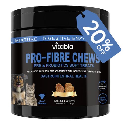 Fibre & Probiotic Chews for Dogs & Cats – Gut & Anal Gland Support